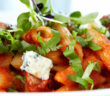 Pasta mit feuriger Champignon Rotwein-Sahne- Sauce