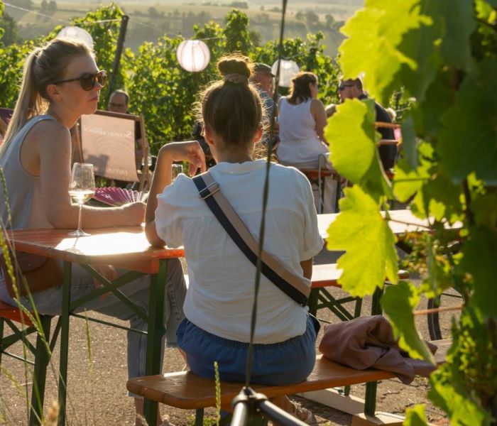 Entdecken Sie die Welt des Weins bei unseren geselligen Weinsüden Pop-ups und erleben Sie unvergessliche Momente voller Feier und Genuss. (Foto: TMBW. Udo Bernhart)